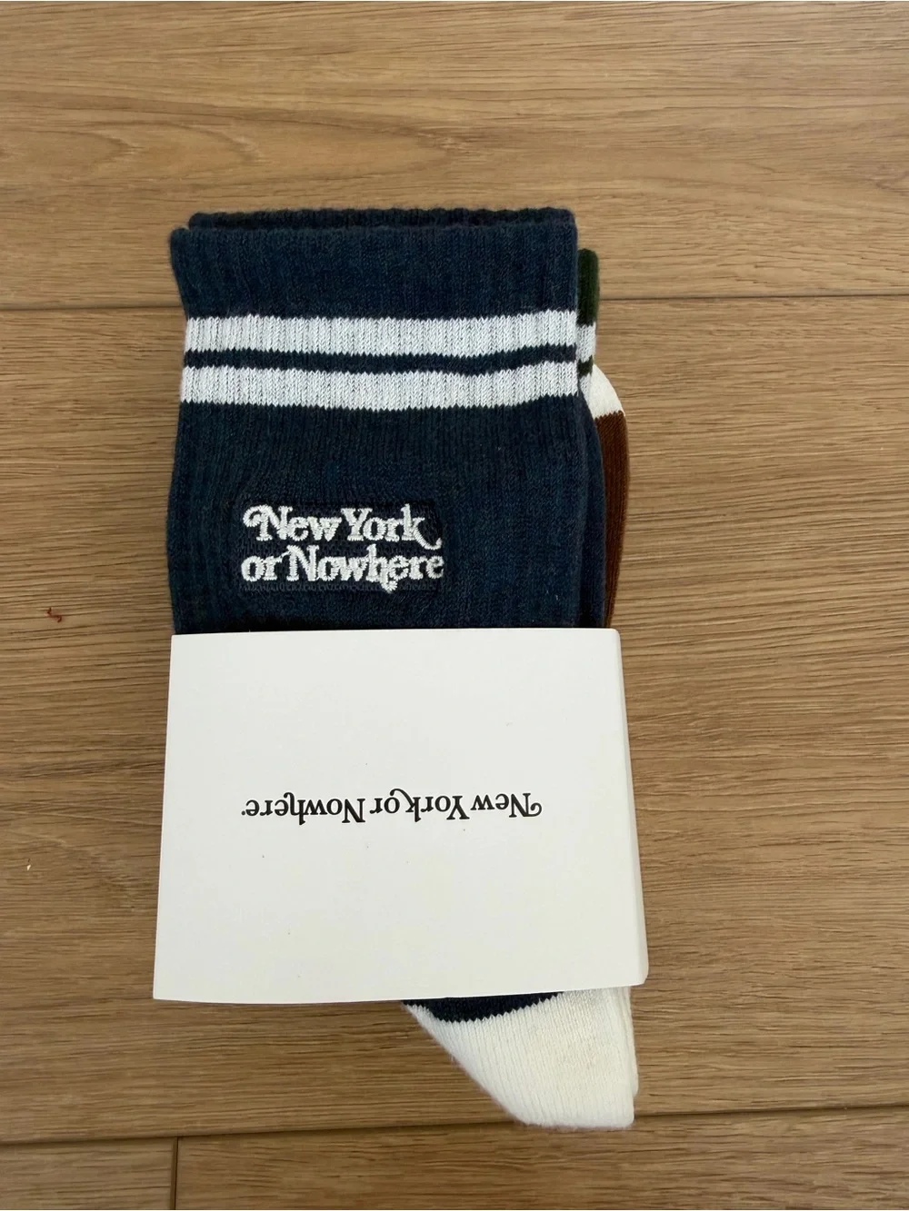 New York or Nowhere 3 Pack Crew Socks